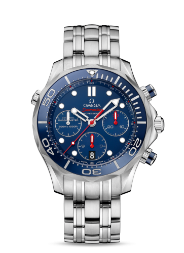 Omega Seamaster Diver 300M Co-Axial 44 Chronograph Stainless Steel / Blue / Bracelet